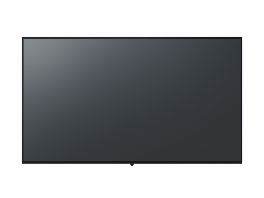 Flachbildfernseher mit schwarzem Rahmen, ausgeschaltet mit dunklem, spiegelndem Bildschirm vor weißem Hintergrund - ideal zum Mieten oder Kaufen.
