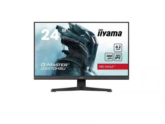 Das Bild zeigt einen Bildschirm. iiyama G2470HSU-B6 - Produktbild. 