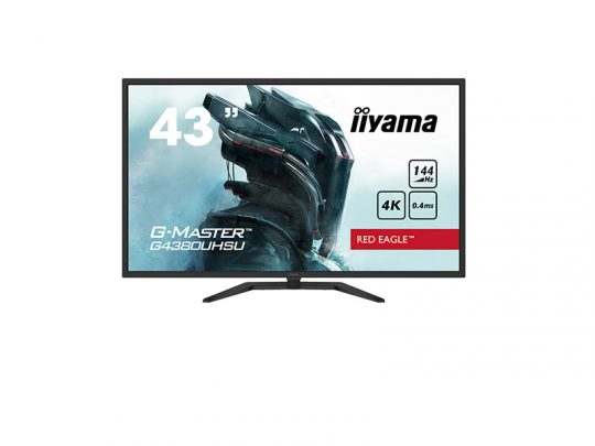 Das Bild zeigt einen Bildschirm. iiyama G4380UHSU-B1 - Produktbild. 