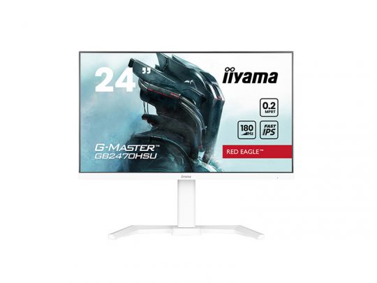 Das Bild zeigt einen Bildschirm. iiyama GB2470HSU-W6 - Produktbild. 