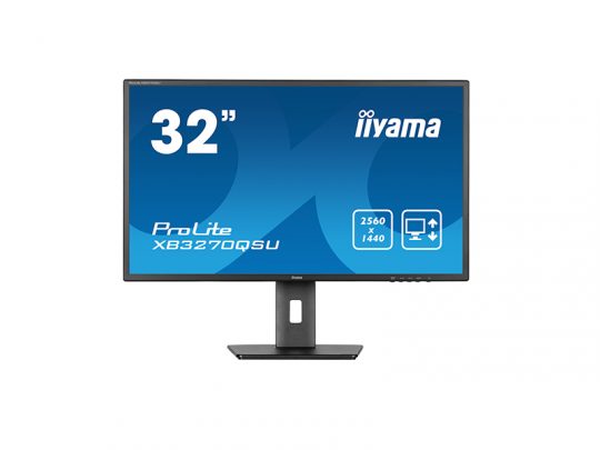 Das Bild zeigt einen Bildschirm. iiyama XB3270QSU-B1 - Produktbild. 