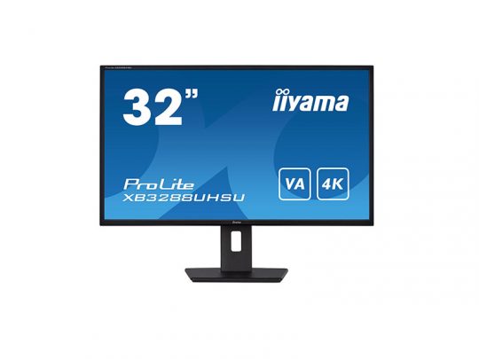 Das Bild zeigt einen Bildschirm. iiyama XB3288UHSU-B5 - Produktbild. 