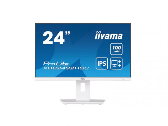 Das Bild zeigt einen Bildschirm. iiyama XUB2492HSU-W6 - Produktbild. 