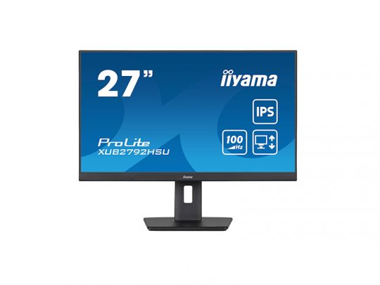 Das Bild zeigt einen Bildschirm. iiyama XUB2792HSU-B6 - Produktbild. 