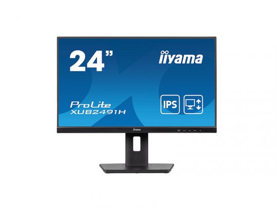 Das Bild zeigt einen Bildschirm. iiyama XUB2491H-B1 - Produktbild. 