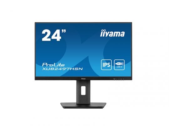 Das Bild zeigt einen Bildschirm. iiyama XUB2497HSN-B2 - Produktbild. 