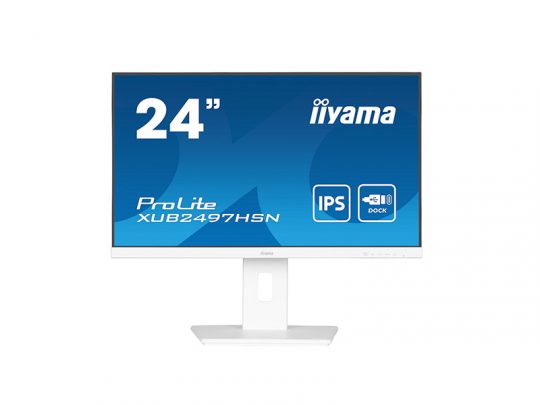Das Bild zeigt einen Bildschirm. iiyama XUB2497HSN-W2 - Produktbild. 