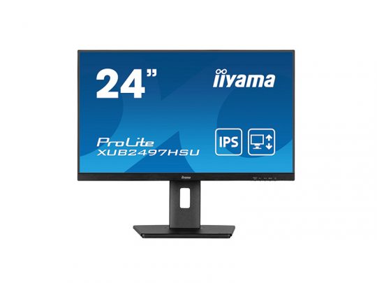 Das Bild zeigt einen Bildschirm. iiyama XUB2497HSU-B2 - Produktbild. 
