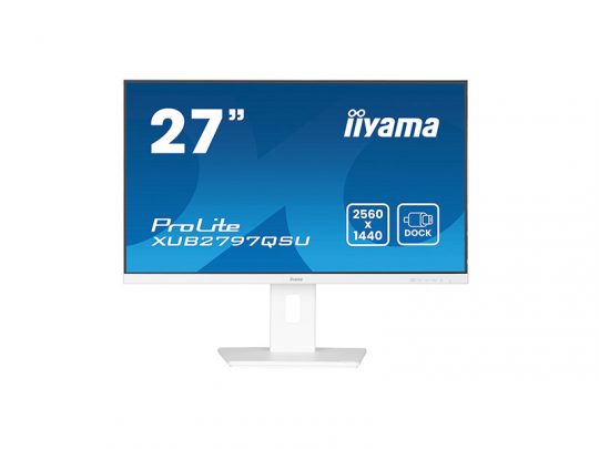 Das Bild zeigt einen Bildschirm. iiyama XUB2797QSU-W2 - Produktbild. 