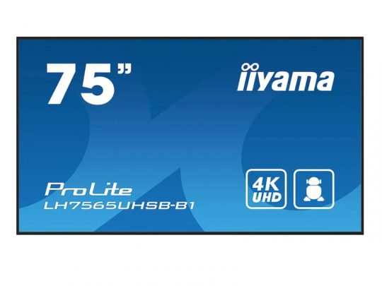 Das Bild zeigt einen Bildschirm. iiyama LH7565UHSB-B1 - Produktbild