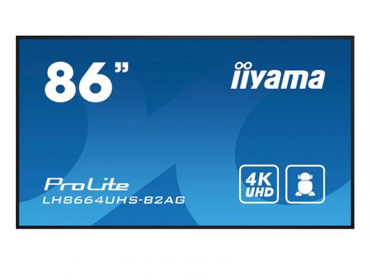 Das Bild zeigt einen Bildschirm. iiyama LH8664UHS-B2AG - Produktbild
